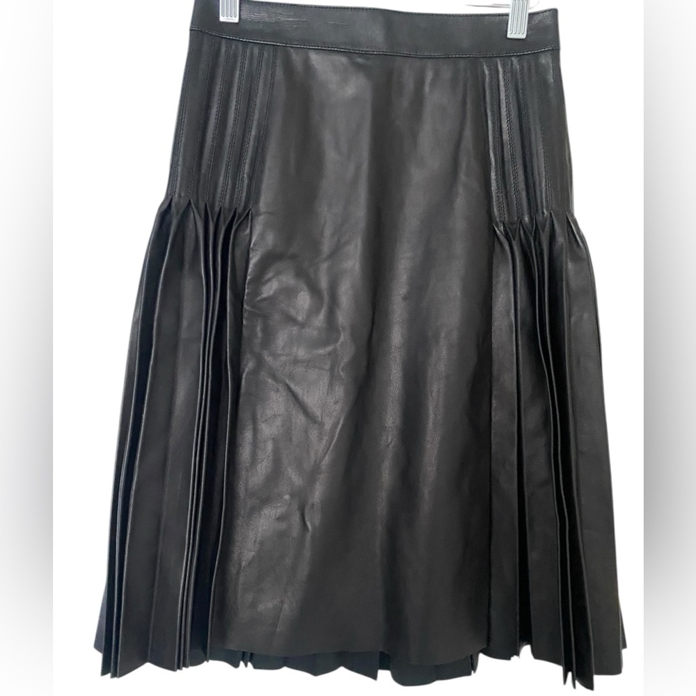 Givenchy Black A-Line Pleated Skirt- size 36